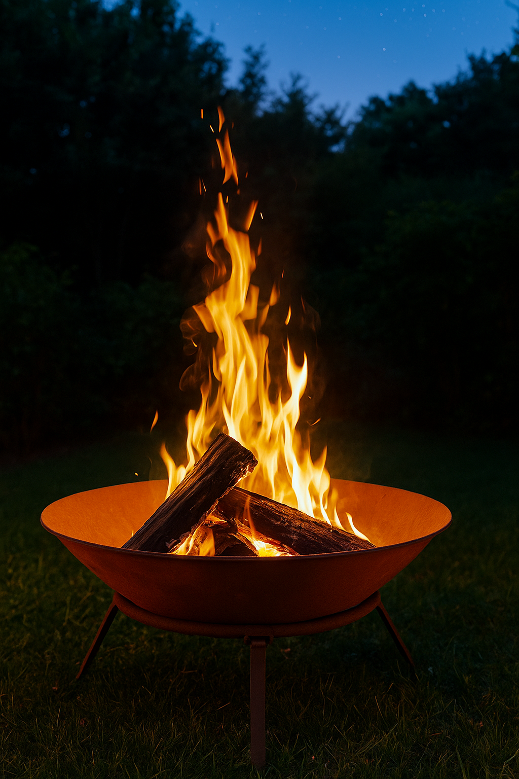 Fire pit 70cm Rustic Iron Bowl